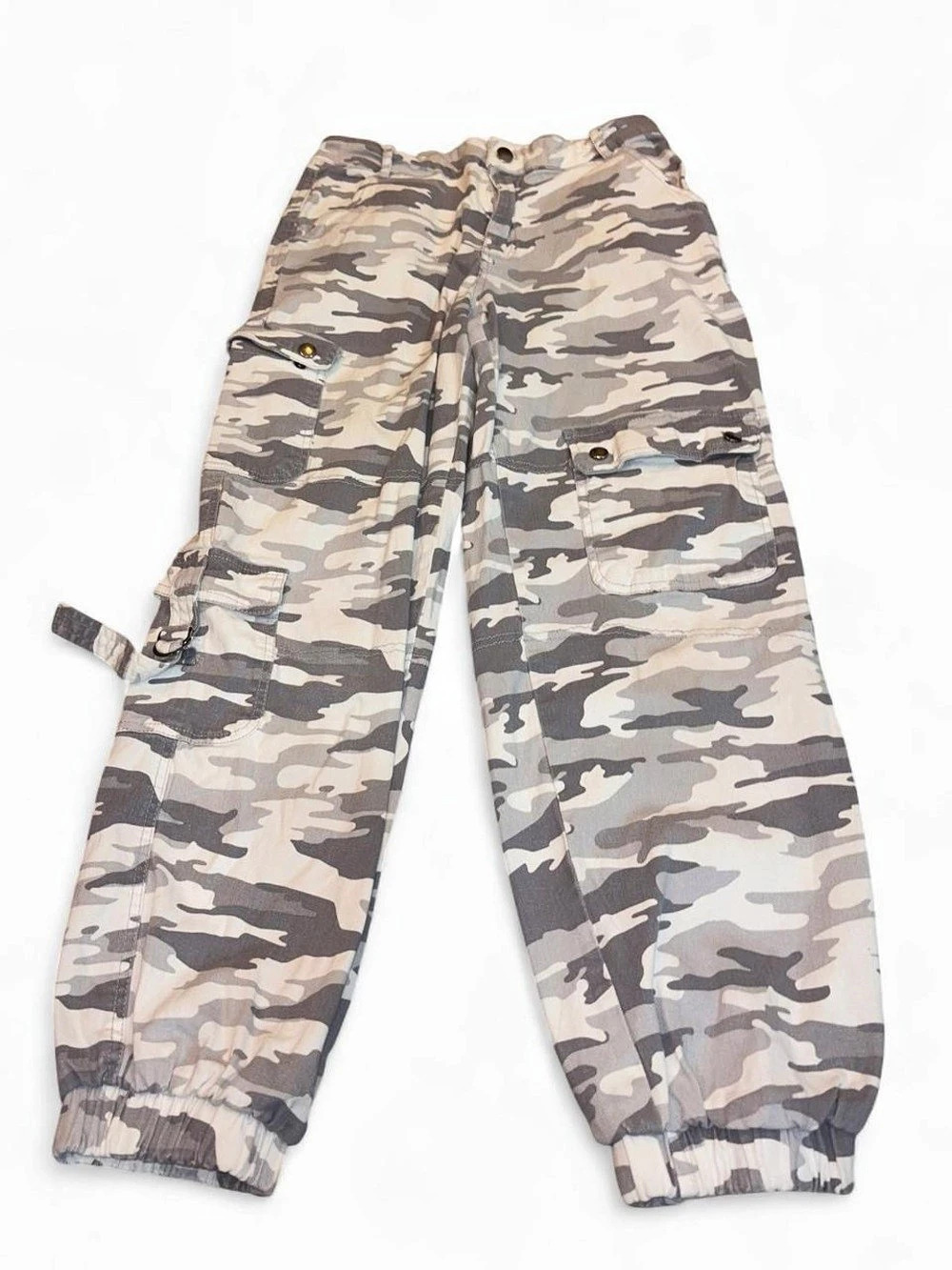 Perfect Rebel Camo Jogger Pants in Brown & Gray Size Medium